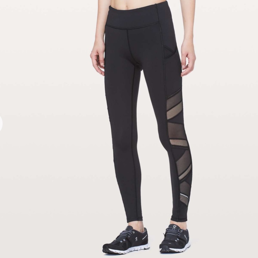 Lululemon Mesh Speed Up Tights - Picture 1 of 5
